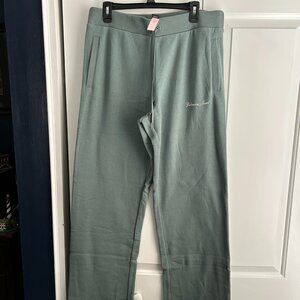 Victoria's Secret Light Green / Teal Sweatpants WOMENS L LARGE **NWT**